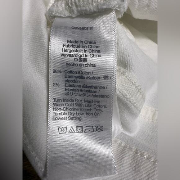 Madewell The Denim Emmett Short: Patch Pocket Edition Tile White Size 31 - Picture 9 of 13